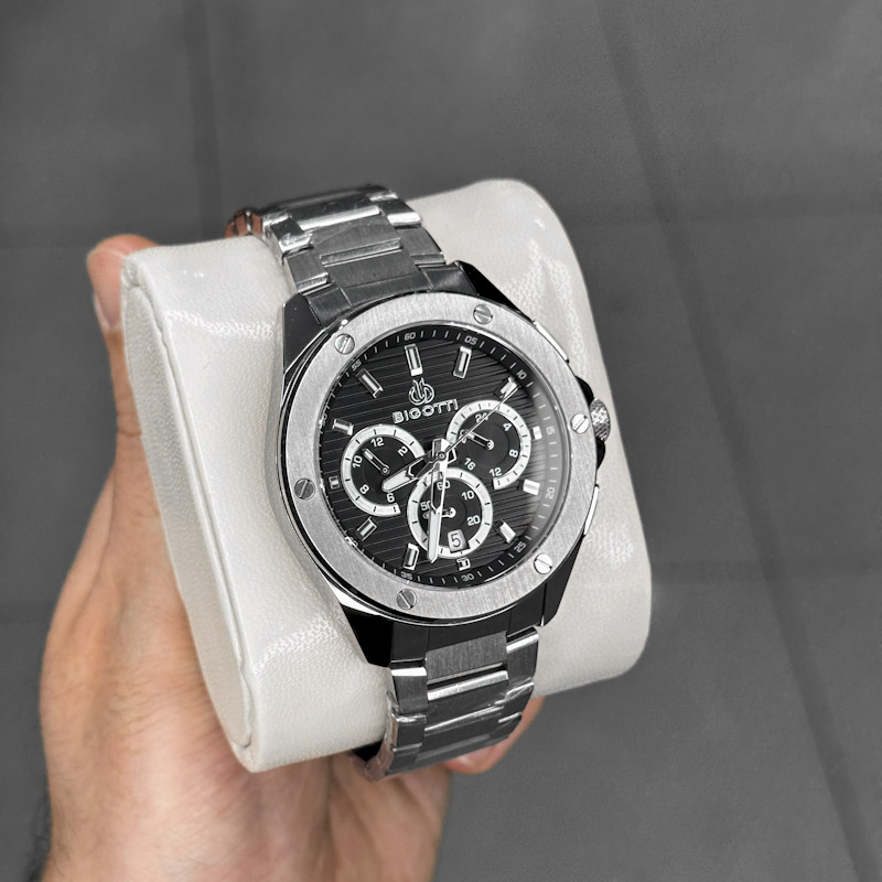 ساعت مچی مردانه بیگوتی کرنوگراف صفحه مشکی BG.1.10600-2