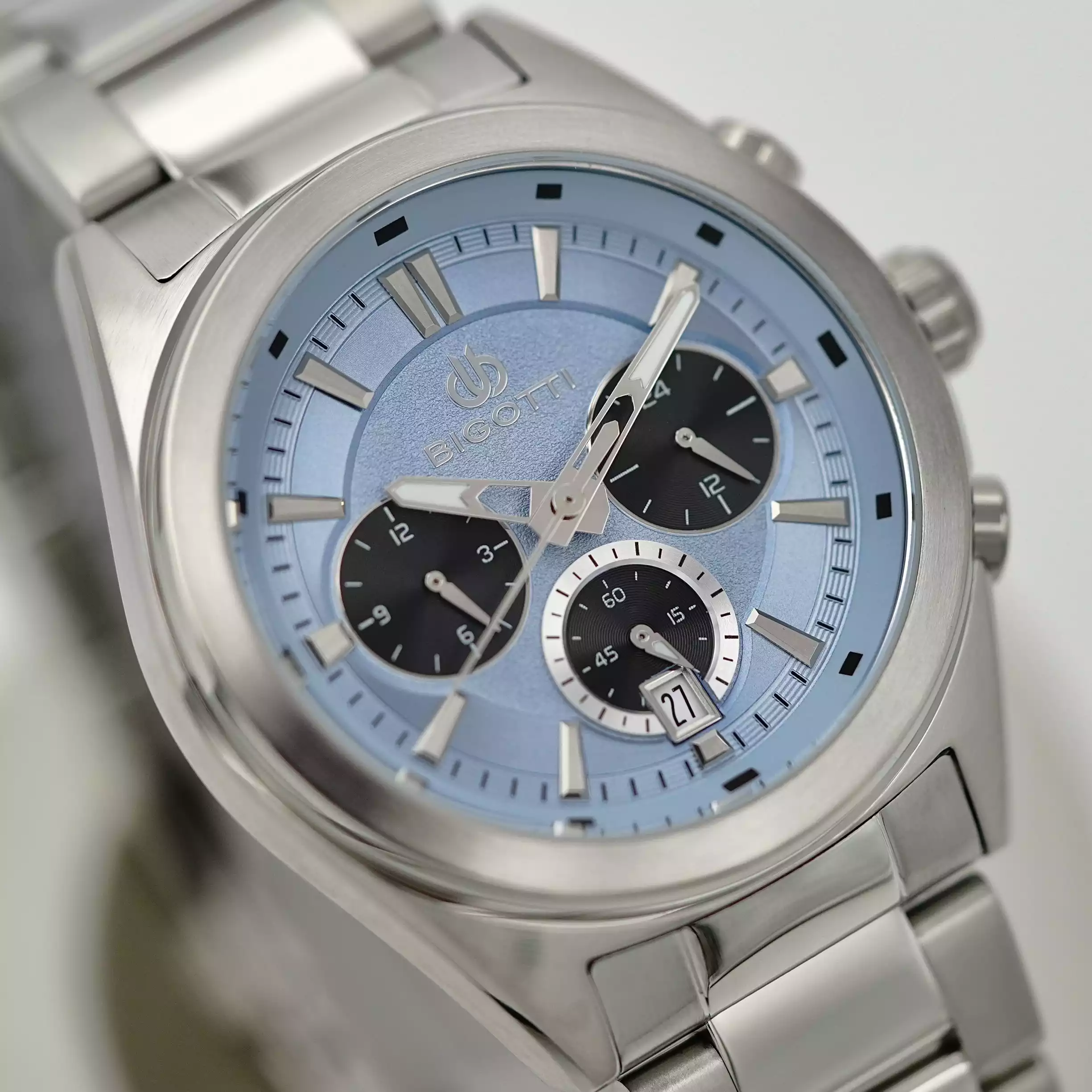 خرید قسطی|ساعت مچی مردانه بیگوتی کرنوگراف صفحه یاسی BG.1.10631-6