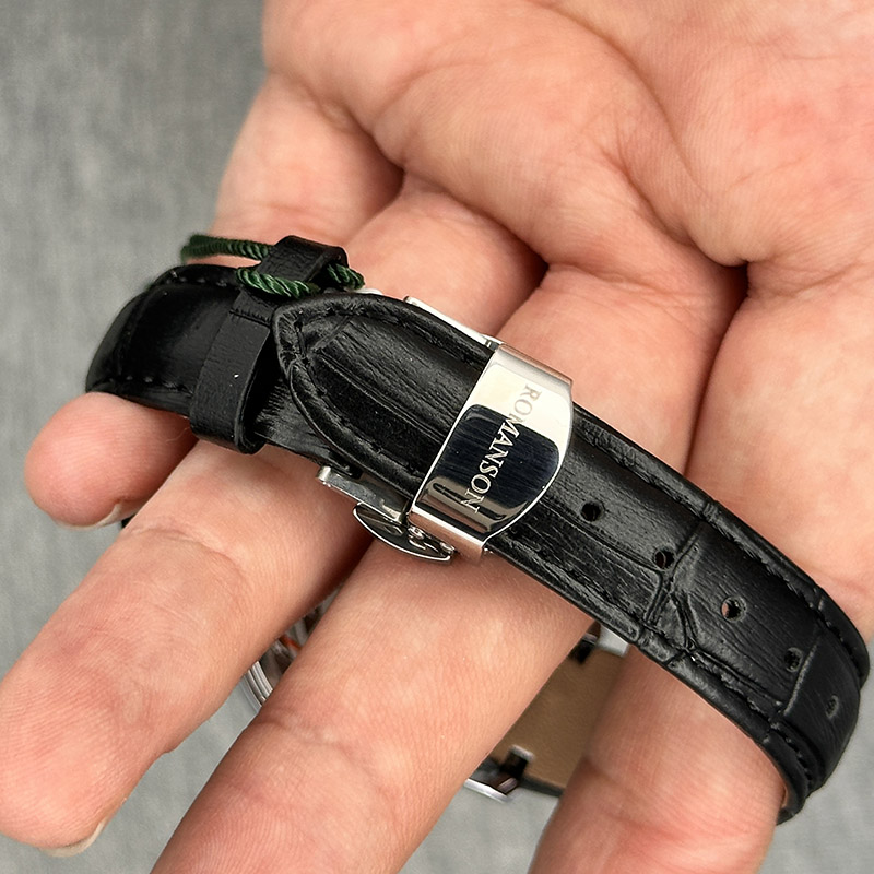 خرید قسطی | ساعت زنانه بند چرم رومانسون MA-2093L