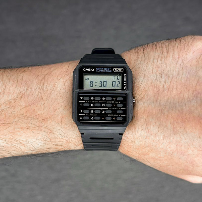 ساعت مچی کاسیو ماشین حسابی مدل CASIO-CA-53W-1Z