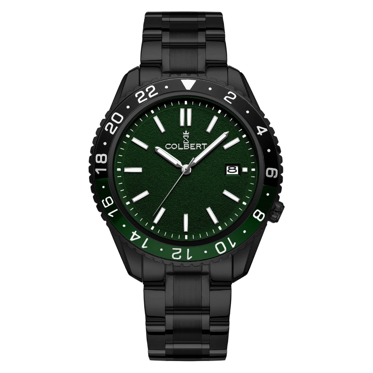 ساعت مردانه خلبانی کلبرت مشکی صفحه سبز CL0353G-1