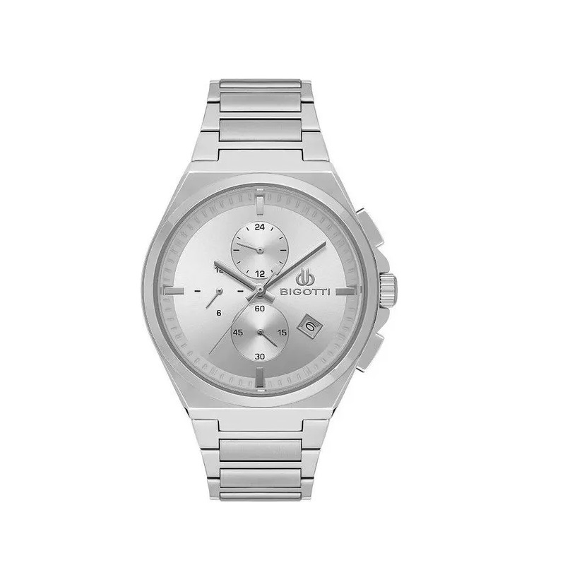 خرید قسطی|ساعت مچی مردانه  بیگوتی استیل  کرنوگراف 10575/1