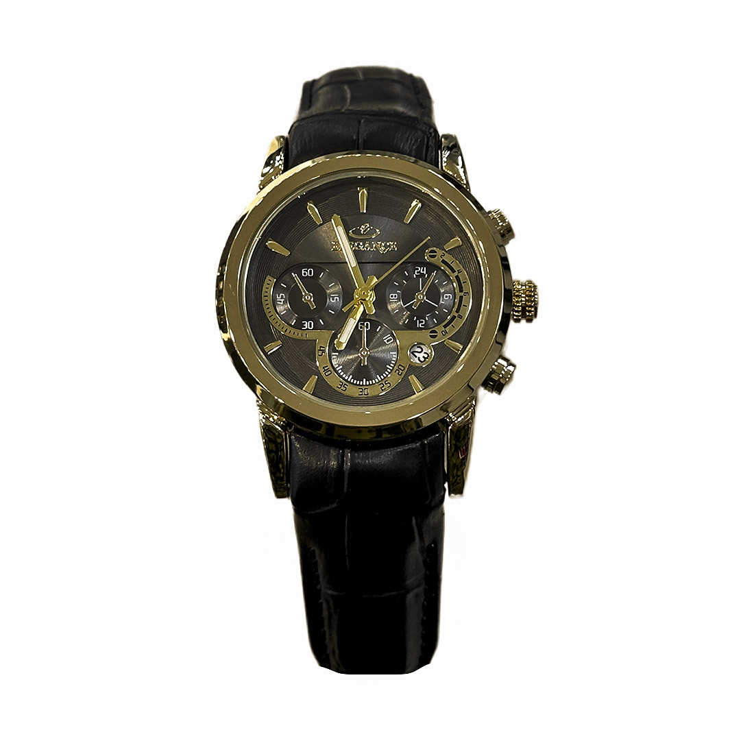 خرید قسطی | ساعت مچی زنانه الگانس طرح سه موتوره بند چرم L2911/30