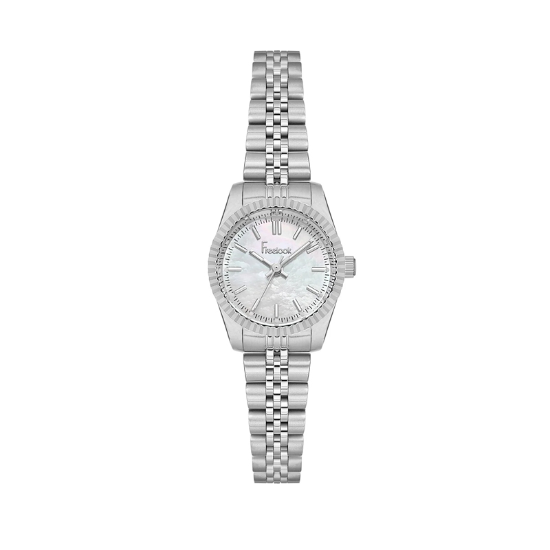 خرید قسطی |ساعت زنانه فری لوک اورجینال نقره ای صفحه صدفی FL.1.10484/1
