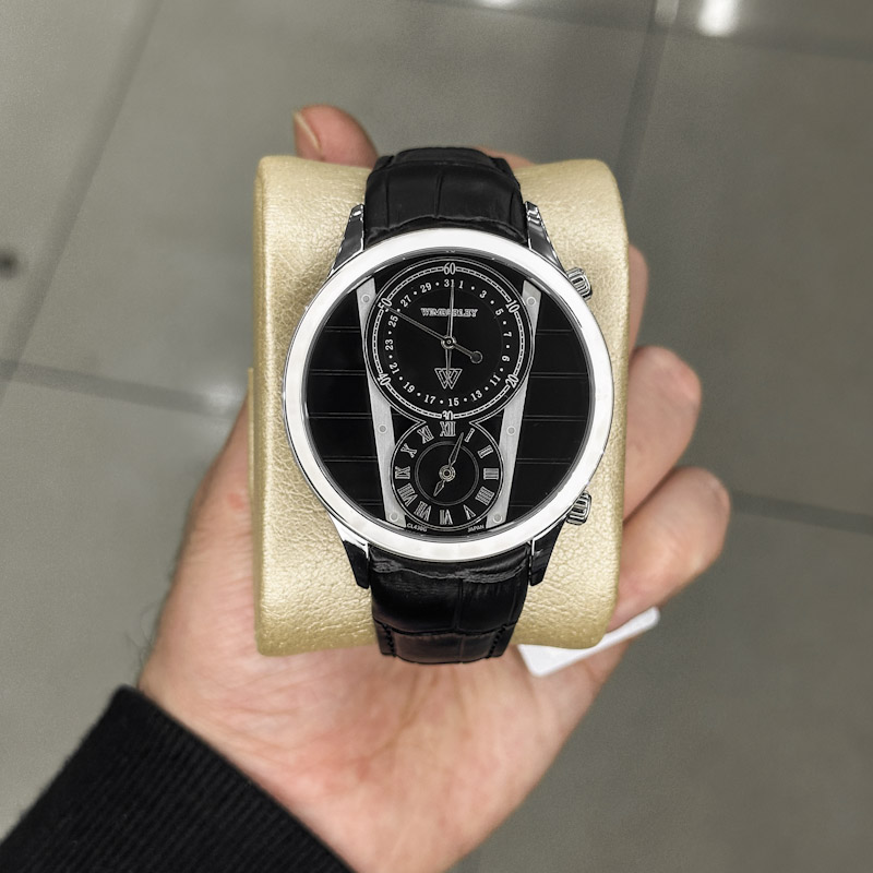 خرید قسطی|ساعت مچی مردانه ویمبرلی اورجینال بند چرم مدل WB-CL430G-B