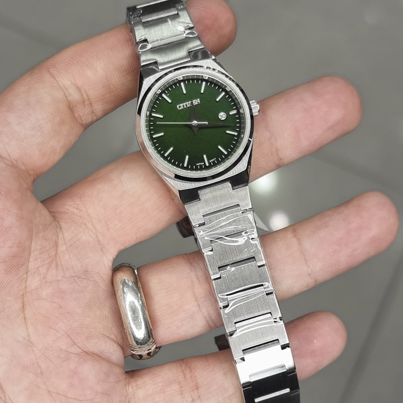 خرید قسطی | ساعت مچی زنانه سیتیزن استیل صفحه سبز G31681-28