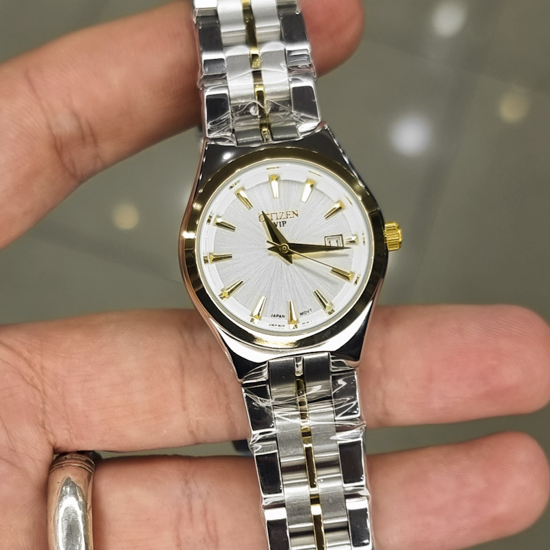 خرید قسطی | ساعت مچی زنانه سیکو طلایی نقره ای 31666G9