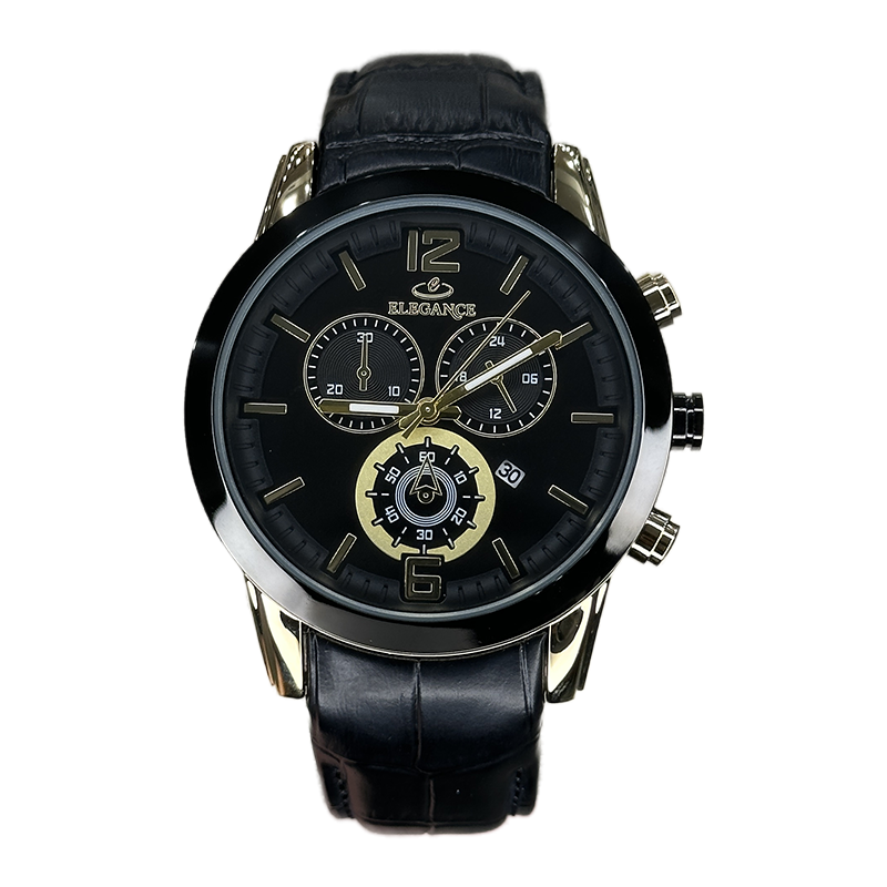 خرید قسطی | ساعت مچی مردانه الگانس طرح سه موتوره بند چرم G2911/29