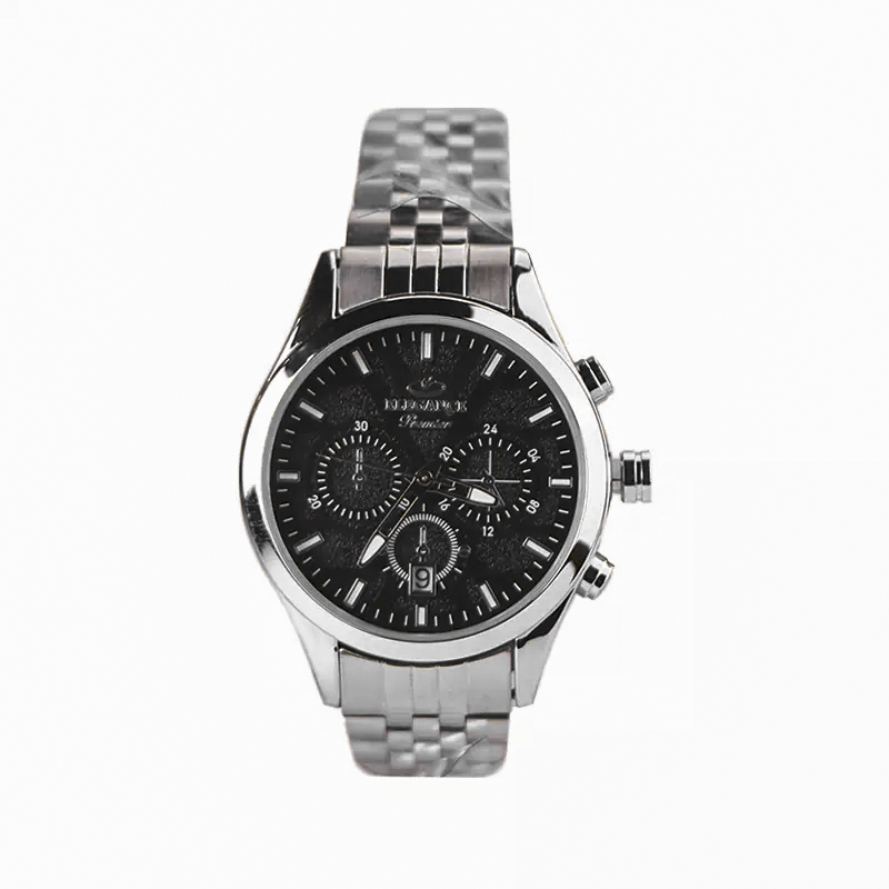 خرید قسطی | ساعت مچی زنانه الگانس طرح سه موتوره صفحه مشکی L 1319/4