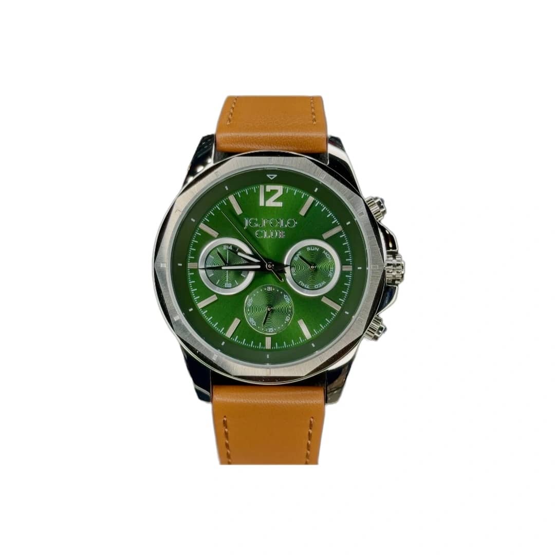 خرید قسطی | ساعت مچی مردانه جی جی پولو آمریکا چرم صفحه سبز sfc JPC.S04240P/1