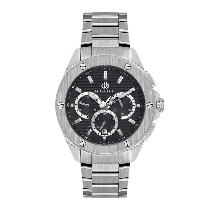 ساعت مچی مردانه بیگوتی کرنوگراف صفحه مشکی BG.1.10600-2