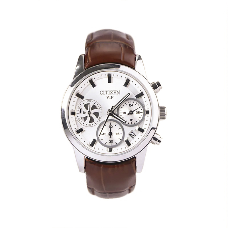 خرید قسطی | ساعت مچی زنانه سیتیزن چرم سه موتور فعال (کرنوگراف) L 9235/7